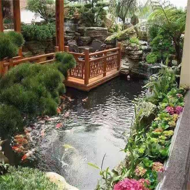 韶关大型庭院假山鱼池景观设计